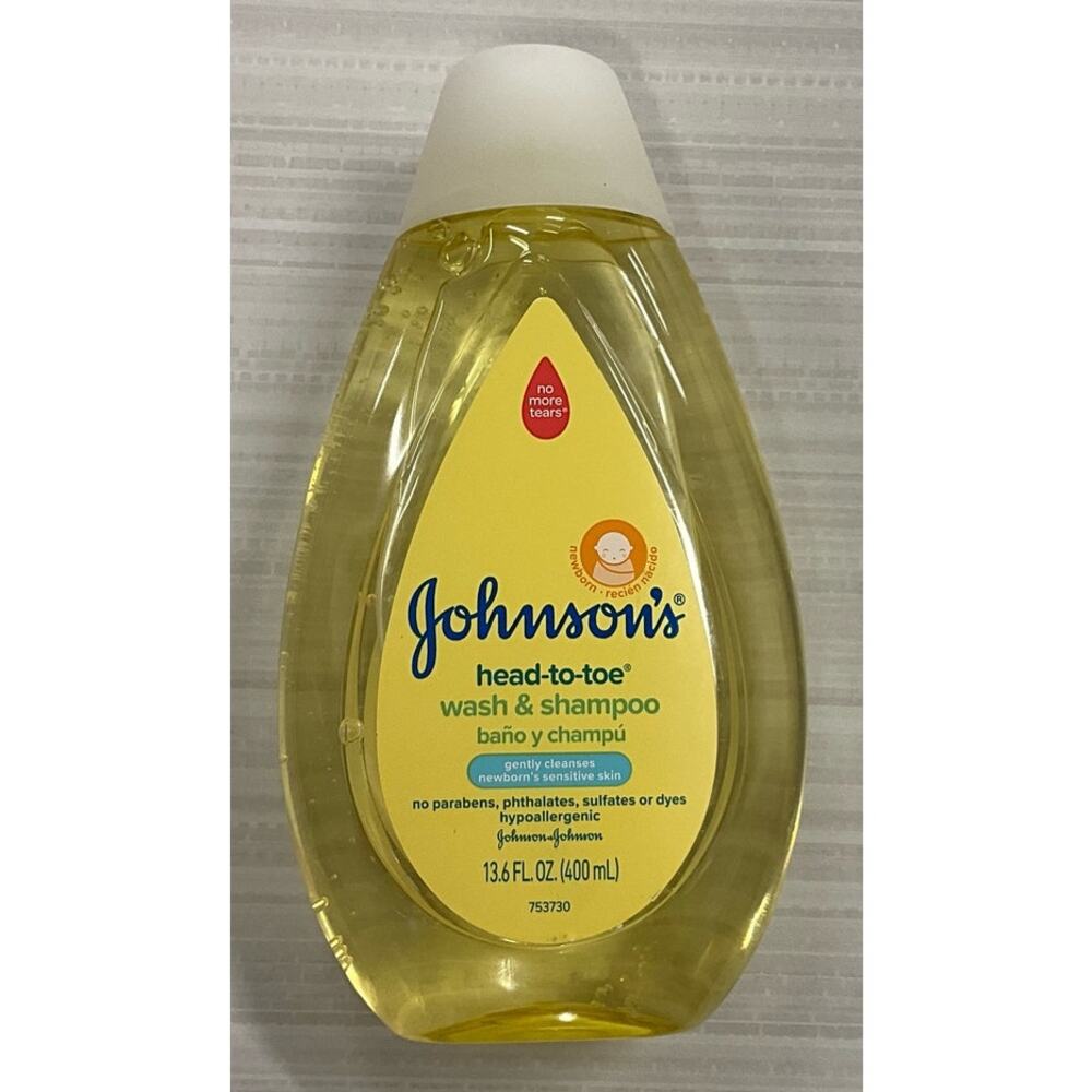 Johnson's Head-Toe Wash & Shampoo No More Tears Gentle Cleanses 13.6FL OZ 400mL